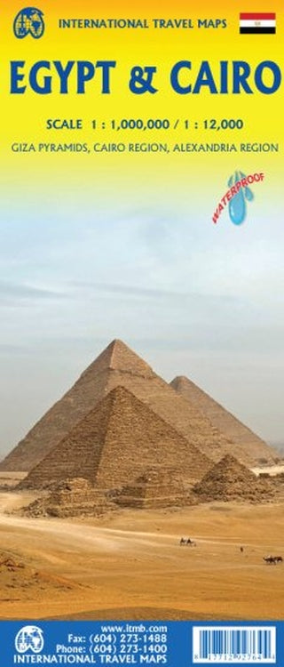 Egypt & Cairo Travel & Reference Map by ITMB - Cover