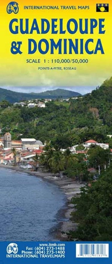 Guadeloupe & Dominica Travel & Reference Map by ITMB - Cover