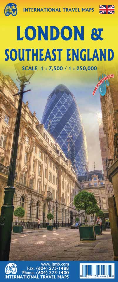 London & SE England Travel Map by ITMB - Cover