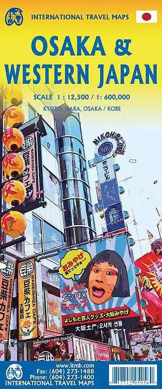 Osaka & Western Japan Travel & Reference Map by ITMB - Cover