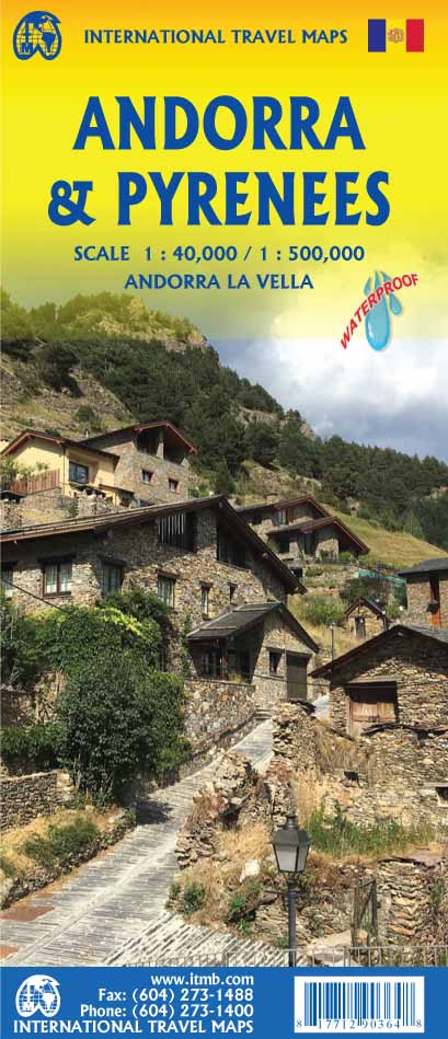 Pyrenees & Andorra Travel & Reference Map by ITMB - Cover