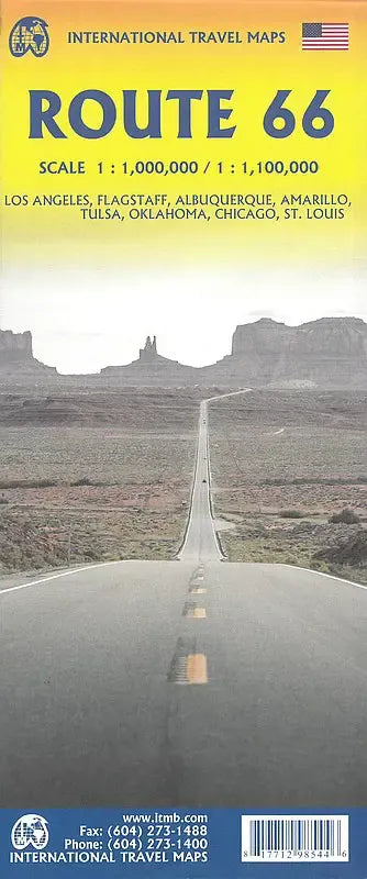 Route 66 Travel & Reference Map by ITMB - Cover