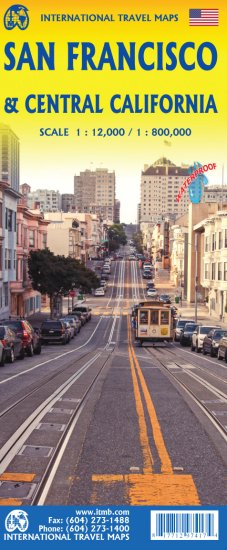 San Francisco & Central California Travel & Reference Map by ITMB - Cover