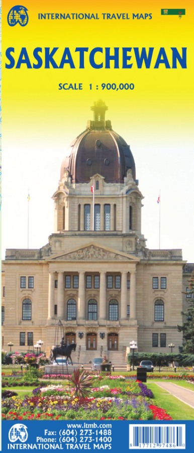Saskatchewan Travel & Reference Map by ITMB - Cover