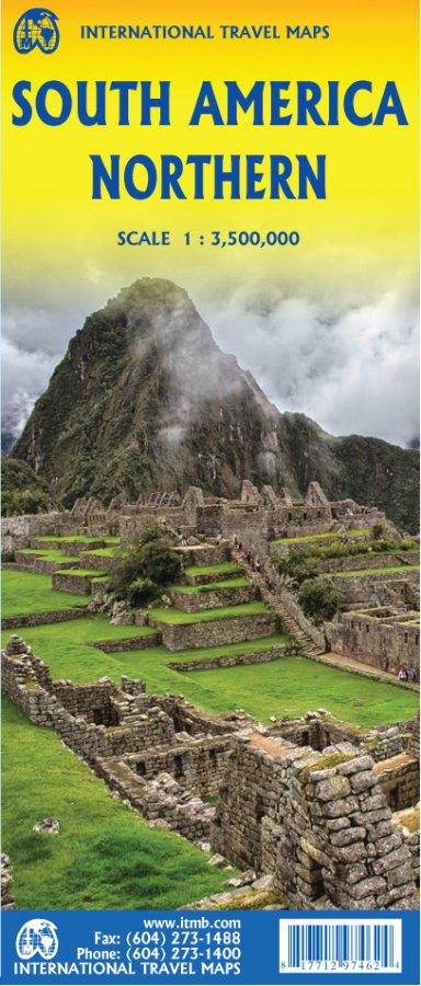 South America (North) Travel & Reference Map by ITMB - Cover