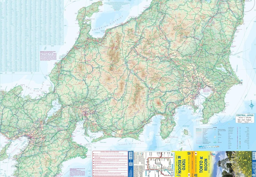 Tokyo & Region Travel & Reference Map by ITMB - Regional Map