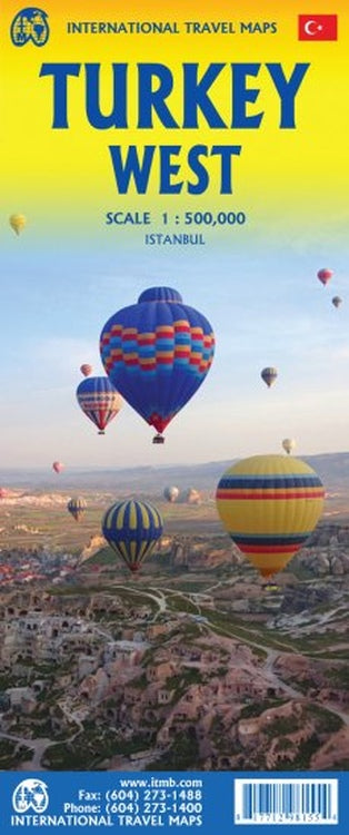 Turkey (West) Travel & Reference Map by ITMB - Cover