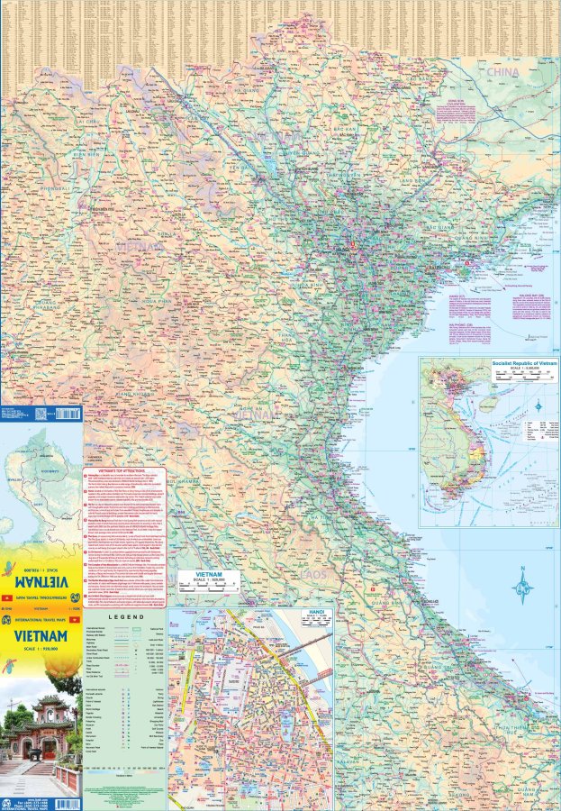 Vietnam Travel & Reference Map by ITMB - North Map