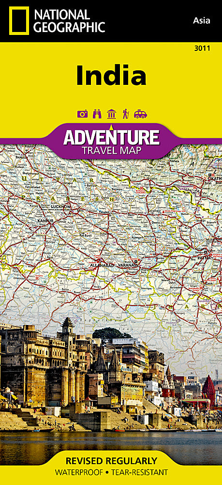 India Adventure Travel Map by National Geographic - Cover