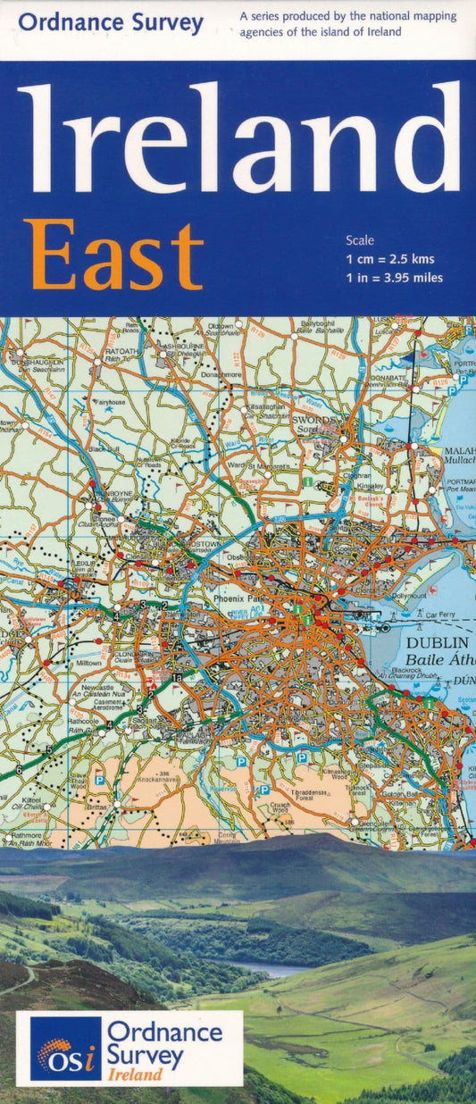 Ireland East Road Map by Ordnance Survey Ireland - Cover