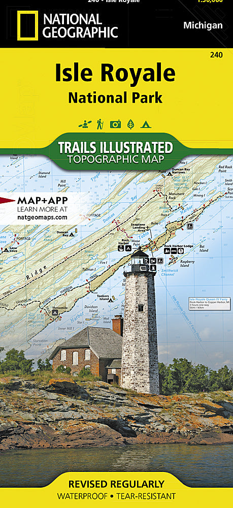 Isle Royale National Park Trails Illustrated Topographic Map #240 - Cover