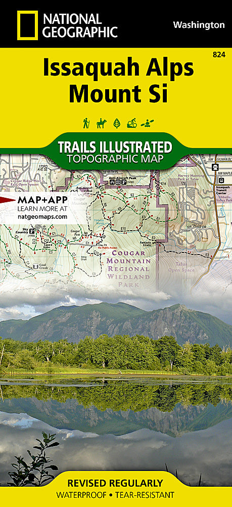 Issaquah Alps & Mount Si Trails Illustrated Topographic Map #824 - Cover