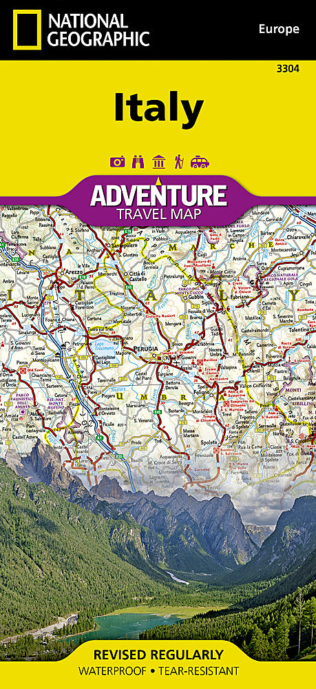 Italy Adventure Travel Map by National Geographic - Cover