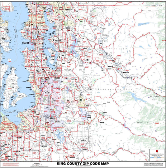 98144 Map Seattle & Washington City Maps – Metsker Maps