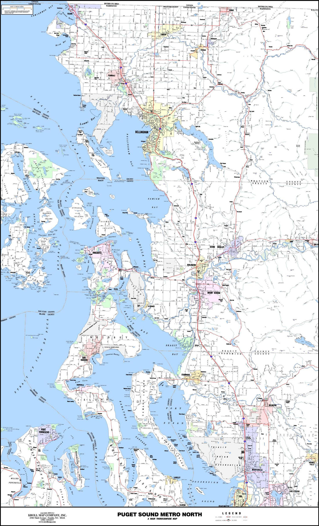 Puget Sound North Arterial Map – Metsker Maps