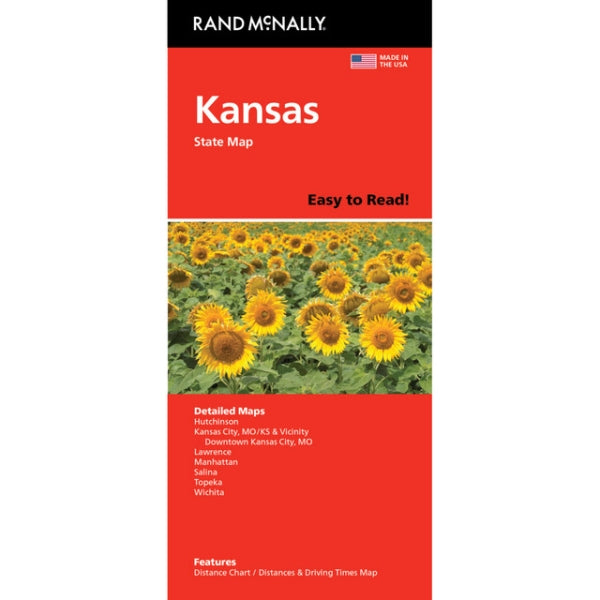 Kansas State Highway Folded Map by Rand McNally (Easy to Read) - Cover