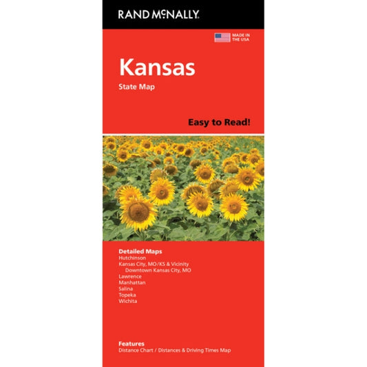 Kansas State Highway Folded Map by Rand McNally (Easy to Read) - Cover