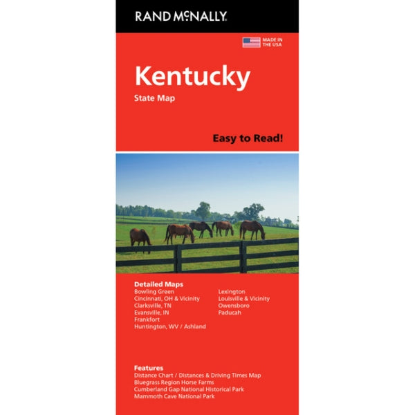 Kentucky State Highway Folded Map by Rand McNally (Easy to Read) - Cover