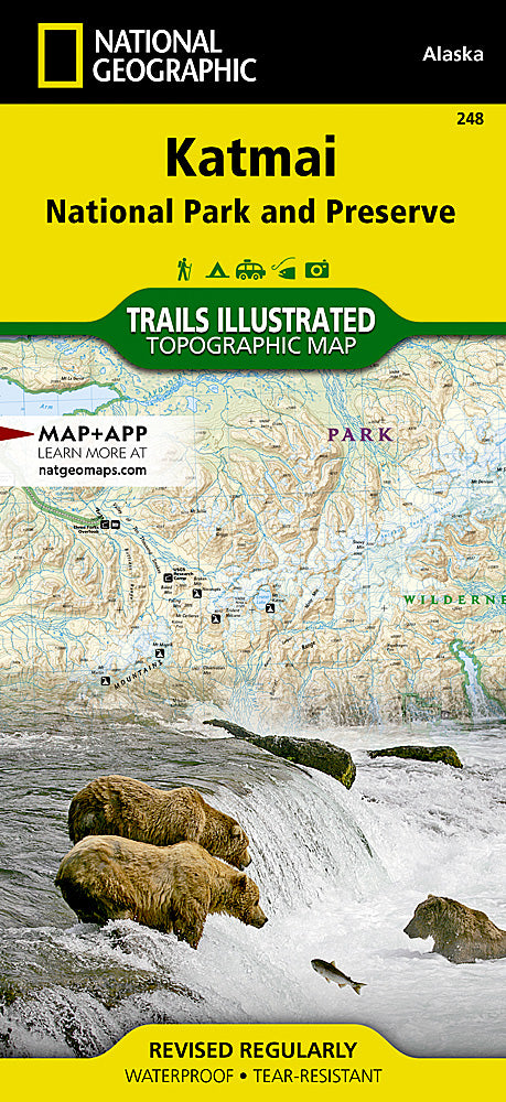 Katmai National Park & Preserve Trails Illustrated Topographic Map #248 - Cover