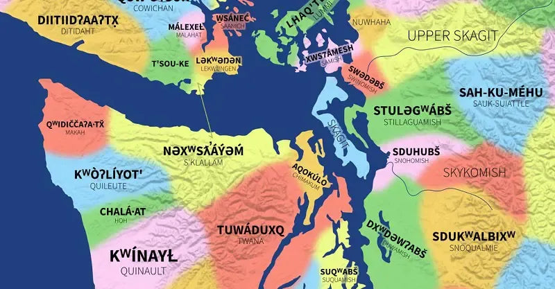 Americanization Map Indigenous Map of American Nations – Metsker Maps