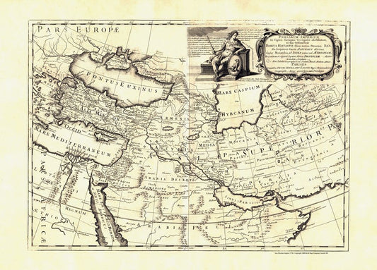 Antique Map of Iran 1730