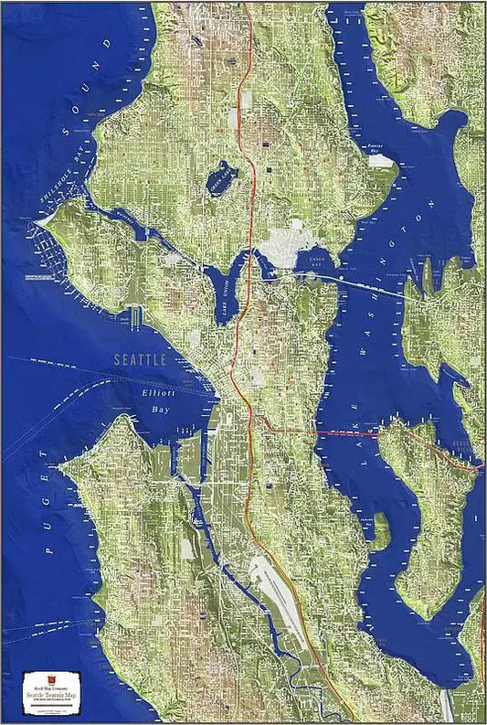 Kroll Seattle Terrain Map