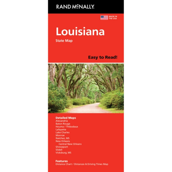 Louisiana State Highway Folded Map by Rand McNally (Easy to Read) - Cover