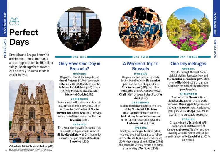 Bruges & Brussels (Belgium) Pocket Travel Guide Book by Lonely Planet - Sample Page