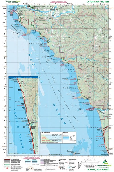 La Push, WA - Green Trails Map #163S