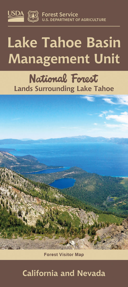 Lake Tahoe Basin Mangement Unit National Forest Service Map - Cover