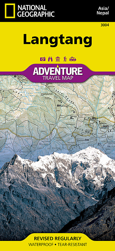 Langtang (Nepal) Adventure Travel Map by National Geographic - Cover