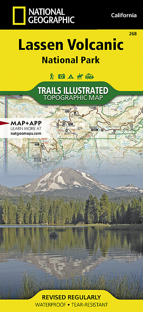 Lassen Volcanic National Park Trails Illustrated Topographic Map #268 - Cover