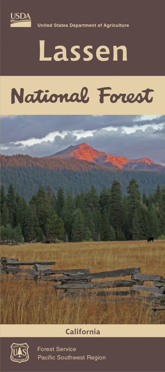 Lassen National Forest Service Map - Cover