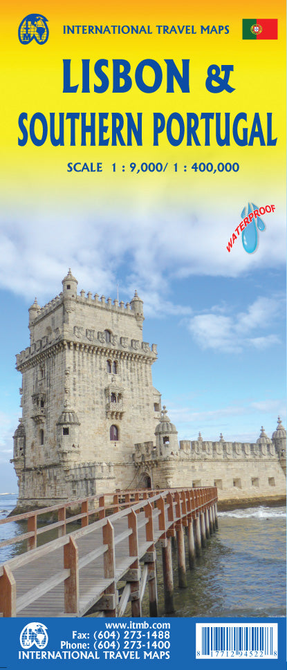Lisbon & Southern Portugal Travel & Reference Map by ITMB - Cover