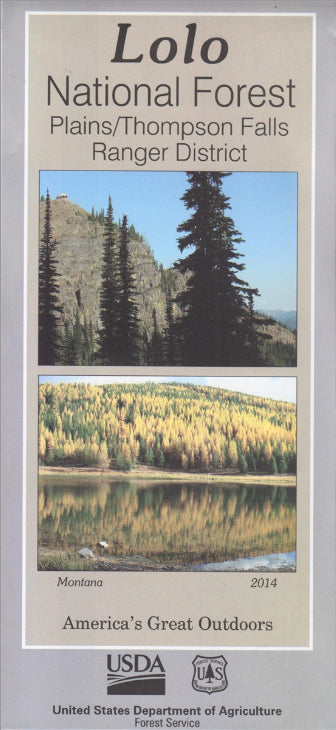 Lolo National Forest - Plains/Thompson Falls Ranger District Forest Service Map - Cover