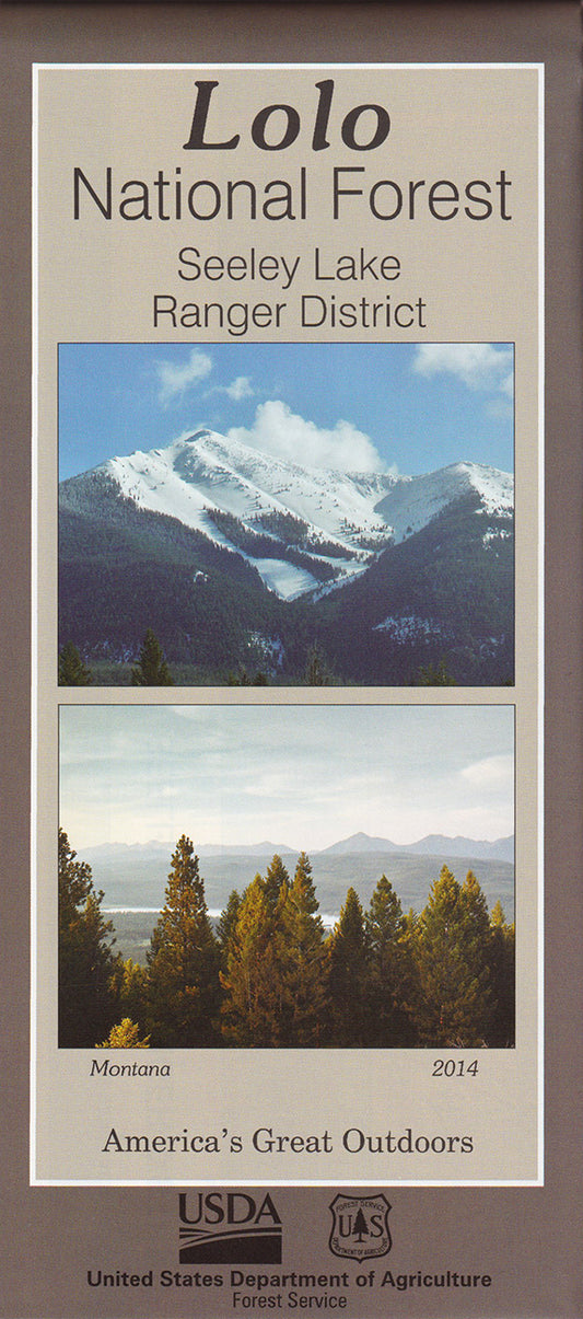 Lolo National Forest - Seeley Lake Ranger District Forest Service Map - Cover