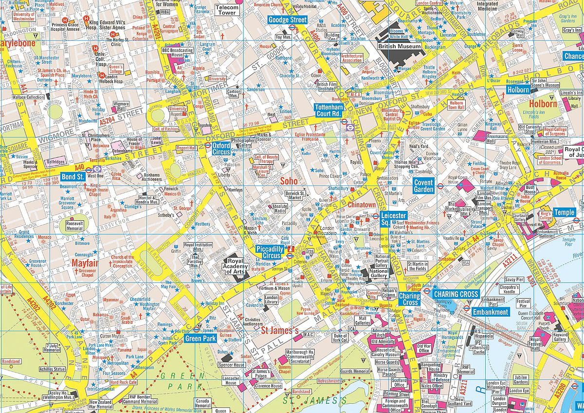 London City Street Map by AZ Map - Map Detail