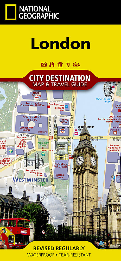 London City Destination Map & Travel Guide by National Geographic - Cover