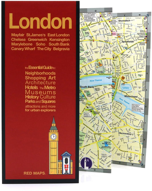 London City Center Street Map by Red Maps - Cover