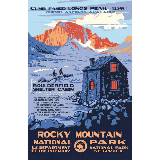 Rocky Mountain National Park WPA Poster