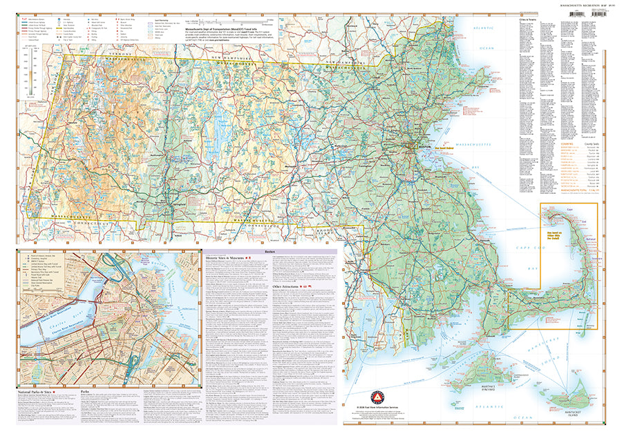 Massachusetts Recreation Map