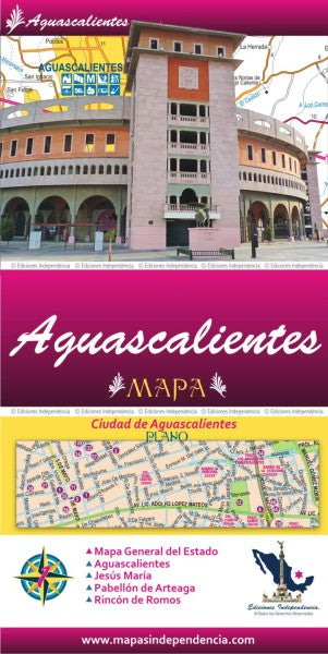 Aguascalientes, Mexico State Road Map - Cover