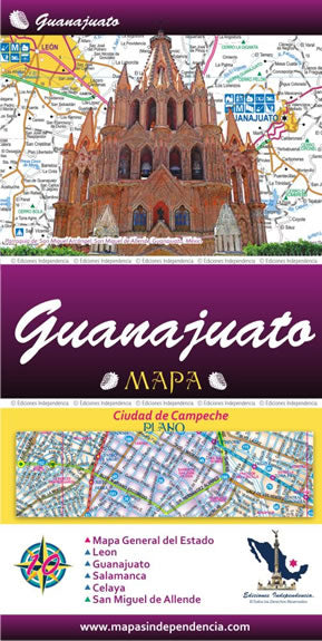 Guanajuato, Mexico State Road Map - Cover