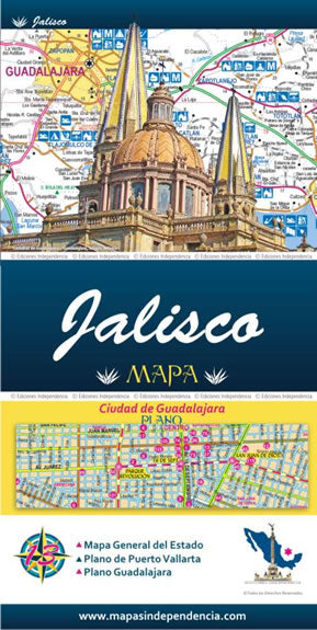 Jalisco, Mexico State Road Map - Cover