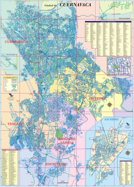 Morelos, Mexico State Road Map - City Map