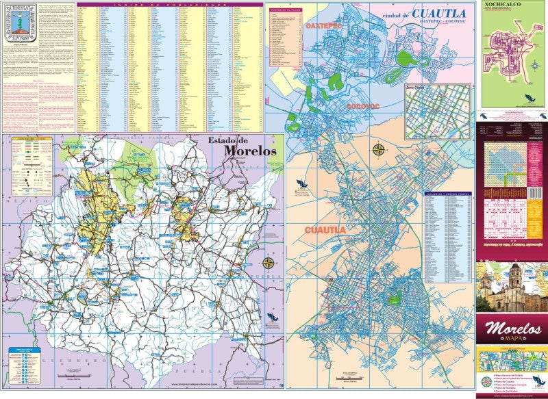 Morelos, Mexico State Road Map - State Map