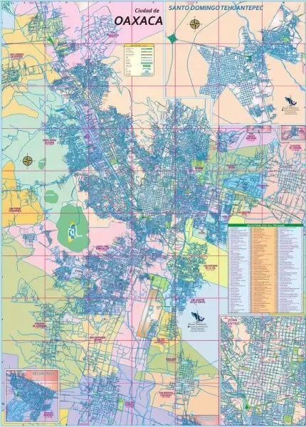 Oaxaca, Mexico State Road Map - City Map