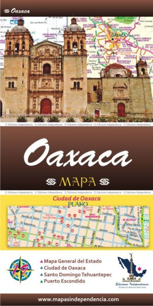 Oaxaca, Mexico State Road Map - Cover
