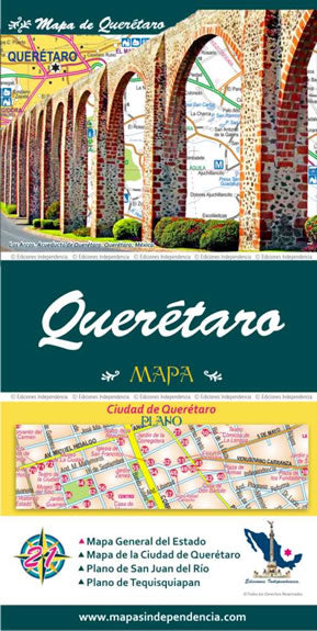 Queretaro, Mexico State Road Map - Cover