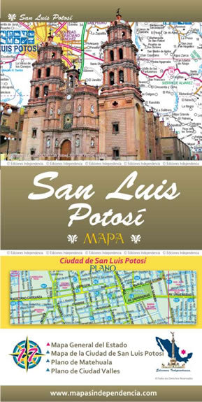 San Luis Potosi, Mexico State Road Map - Cover